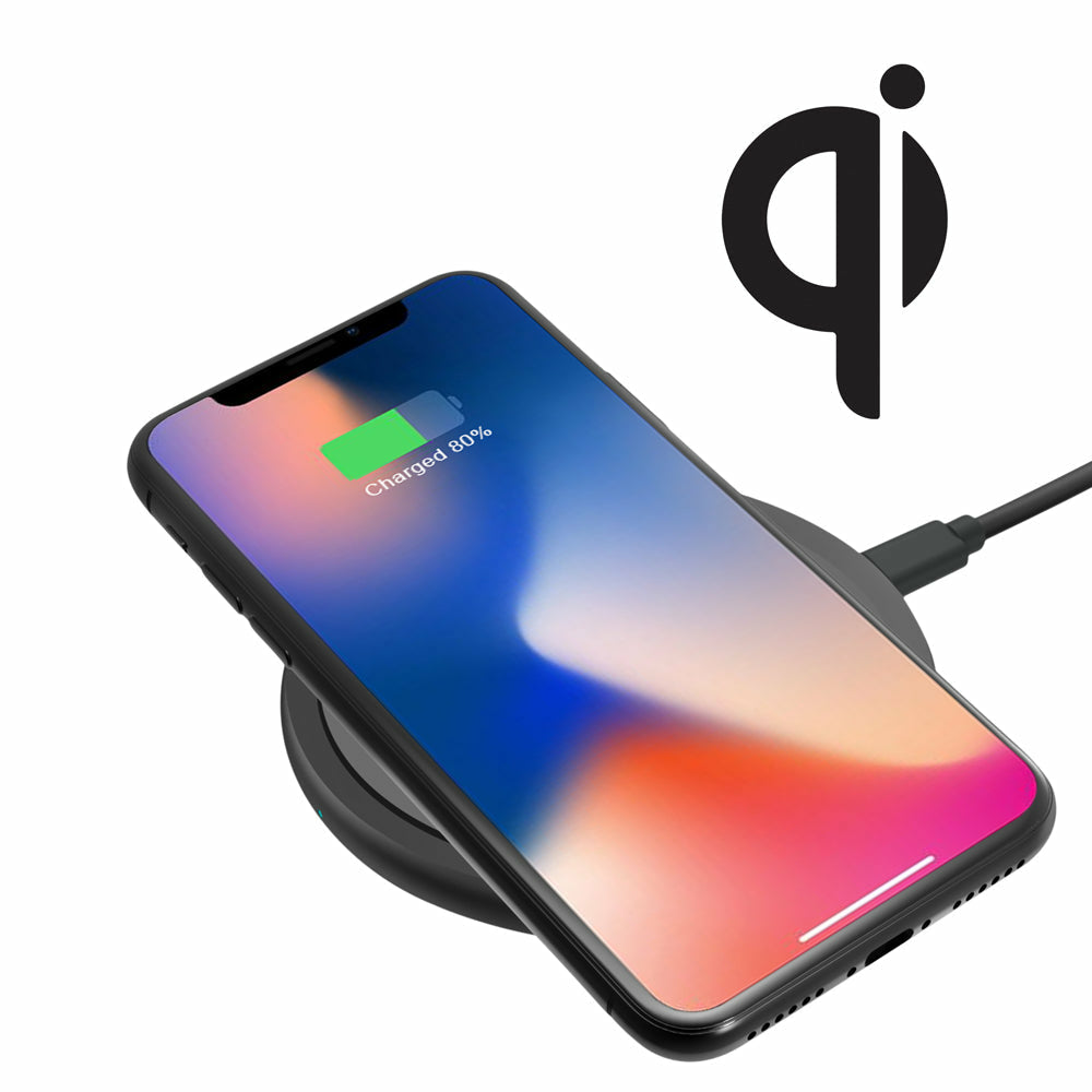 ArgomTech ARG-AC-0131BK cargador de dispositivo móvil Smartphone Negro USB Cargador inalámbrico Carg