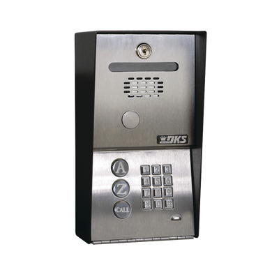 Audioportero Telefónico DKS Con Directorio / 100 Números Telefónicos / Control Para 2 Puertas / Gabinete Para Sobreponer / Marcación a 16 Digitos / Li