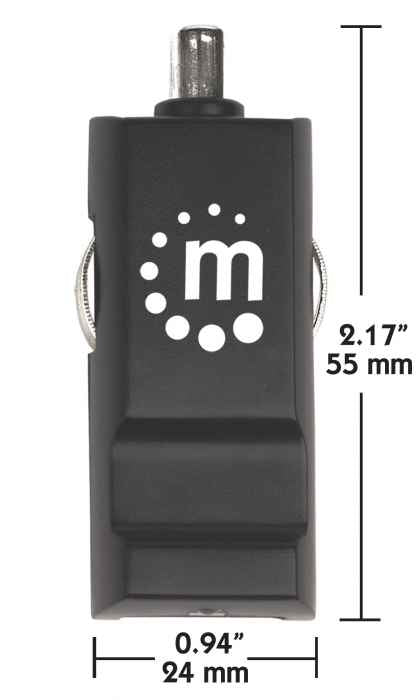 Manhattan PopCharge cargador para auto cargador de dispositivos móviles Encendedor de cigarrillos 1 Auto Cortocircuito