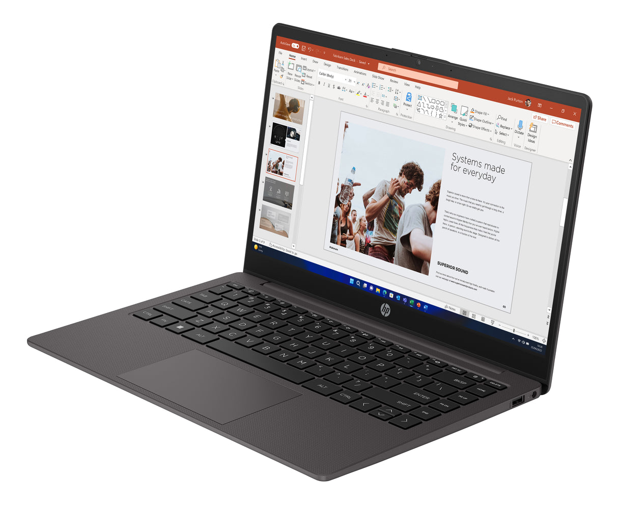 HP 240 G10 Intel® Core™ i7 i7-1355U Computadora portátil 35.6 cm (14") HD 16 GB DDR4-SDRAM 512 GB SSD Wi-Fi 6 (802.11ax) Windows 11 Pro Plata