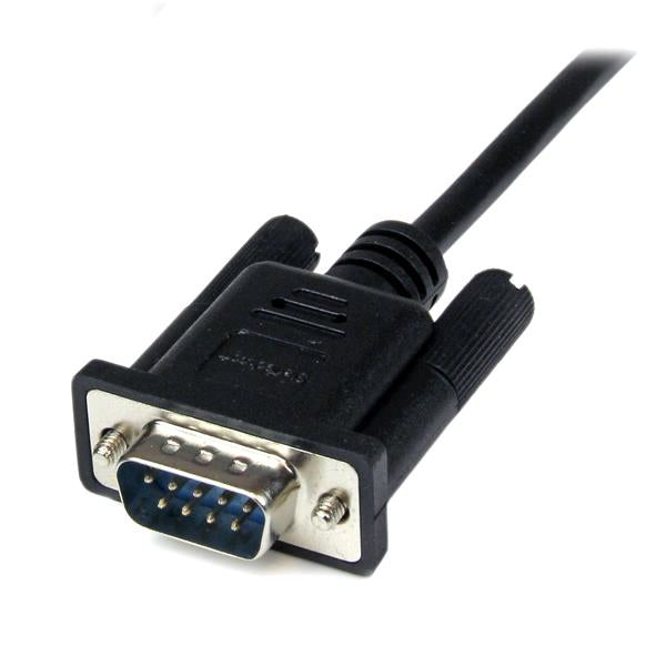 StarTech.com Cable 1m Módem Nulo Null Serie Serial DB9 Hembra a Macho - Negro Cable Negro 1 m DB-9 DB-9