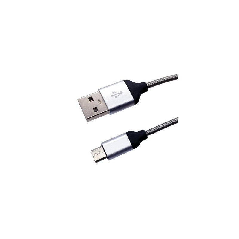 Data Components Cable USB A Micro B Acero Reforzado 1M, 480 Mbps, 1000 Ciclos