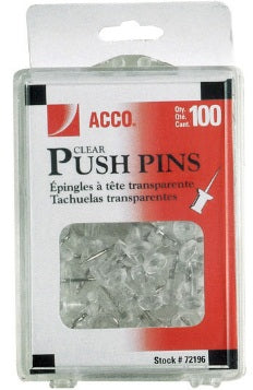 Acco P1168 chincheta Transparente | Chinchetas