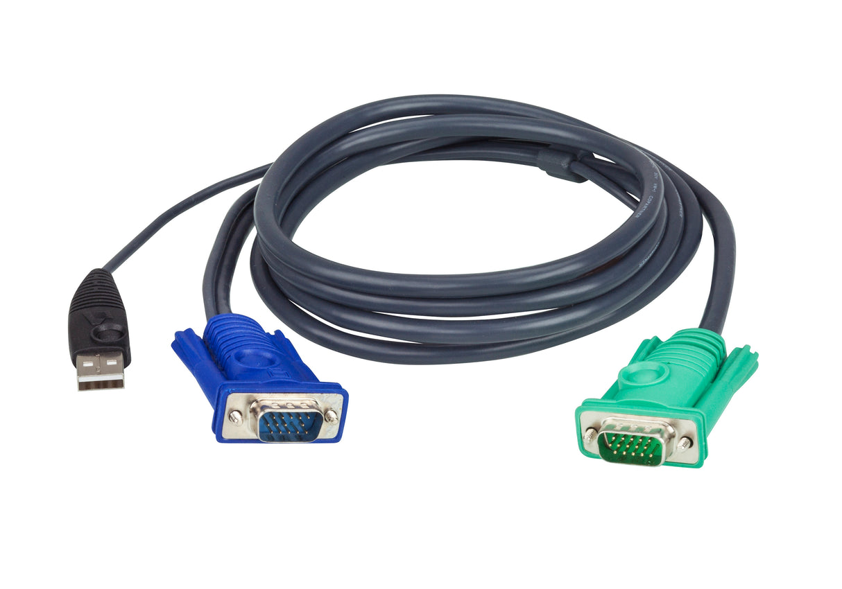 ATEN Cable KVM USB con SPHD 3 en 1 de 1,8 m
