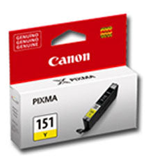 Canon CLI-151Y Cartucho de Tinta Tinta a base de pigmentos Impresión por inyección de tinta PIXMA MG6310, MG5410, iP7210 1 pieza(s)