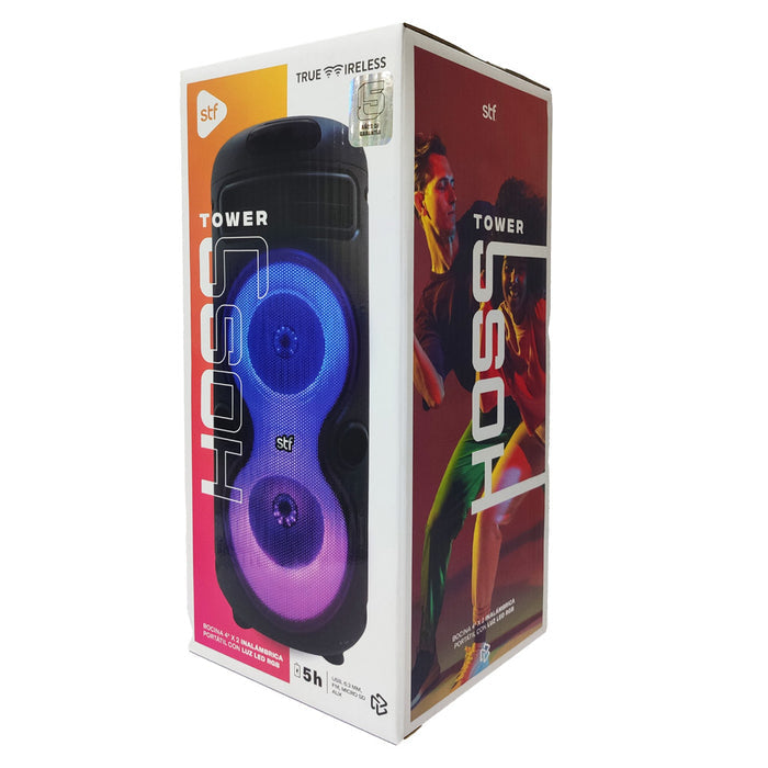 STF ST-S59116 altavoz portátil y para fiesta Altavoz de fiesta Negro 10 W, 4 Ohmio, Inalámbrico