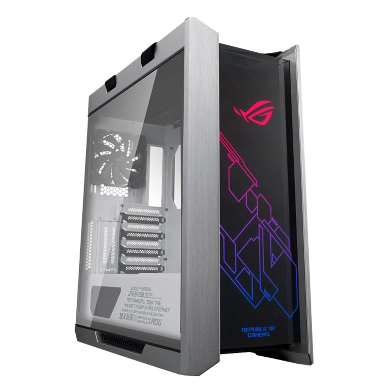 Gabinete ASUS GX601 ROG Strix Helios Blanco E-ATX/ATX RGB Aura Sync 10 Puertos USB 3.0 7 Ventiladores 150x200x450mm