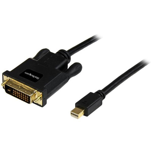 StarTech.com Cable de 3m Adaptador de Vídeo Mini DisplayPort a DVI-D - Conversor Pasivo - 1920x1200 - Negro Adaptadores