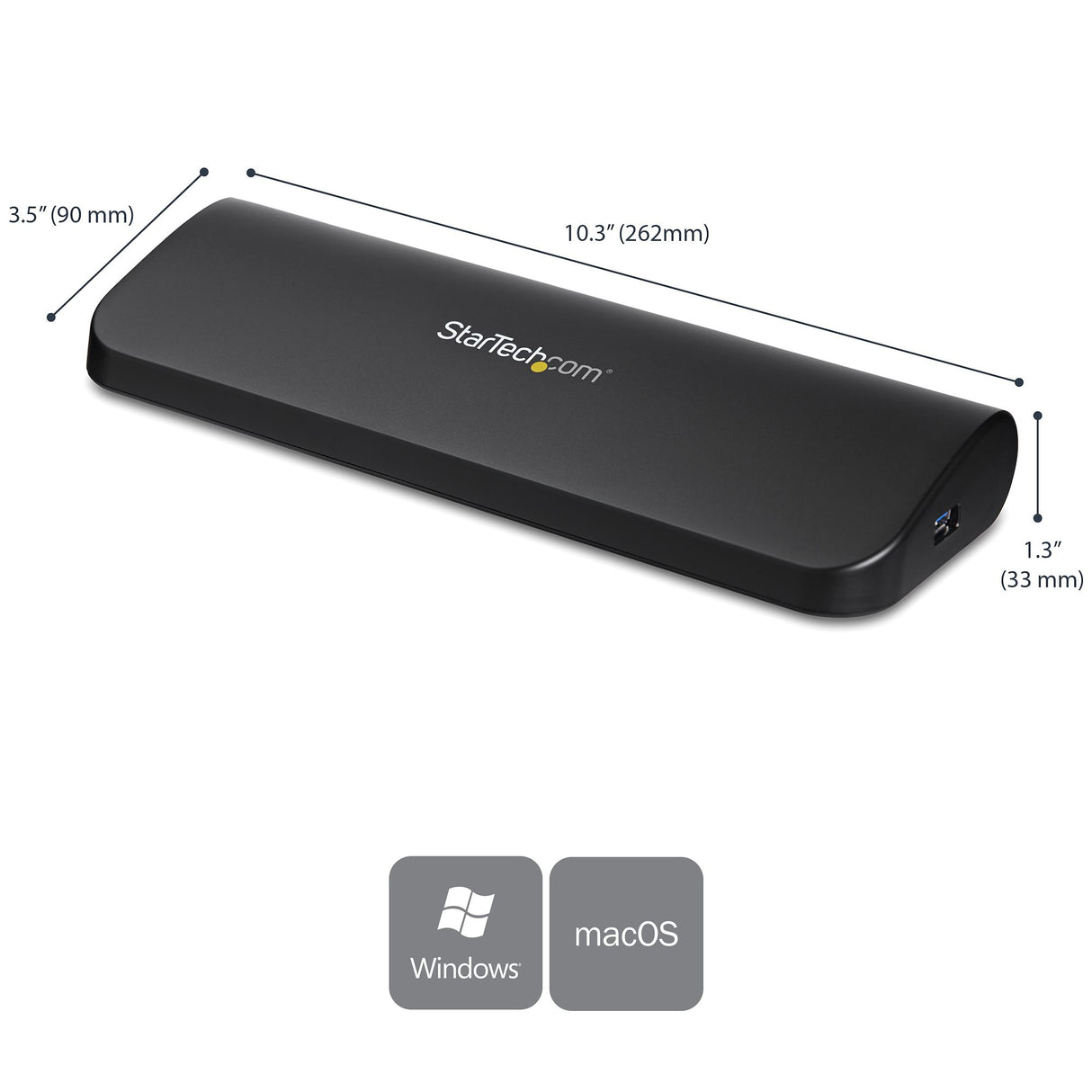 StarTech.com Docking Station USB 3.0 de 2 Monitores para Portátil - HDMI/DVI/VGA - Hub Ladrón 3x USB-A - GbE - Audio - Replicador de Puertos Universal USB-A - Win/macOS/ChromeOS - TAA Laptop Alámbrico USB 3.2 Gen 1 (3.1 Gen 1) Type-B 3 1