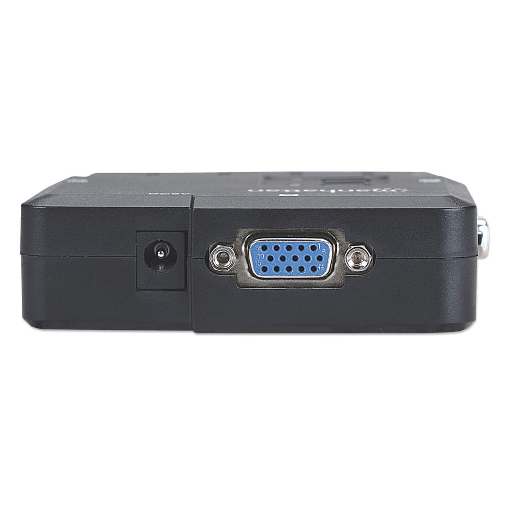 Manhattan Switch KVM Compacto de 2 Puertos interruptores kvm 2 USB USB VGA