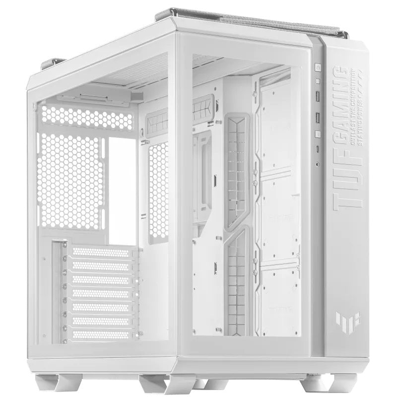 Gabinete ASUS GT502/WHT/TG M-ATX/ATX/MITX Blanco, Ventana de Vidrio Templado, 3 Ventiladores