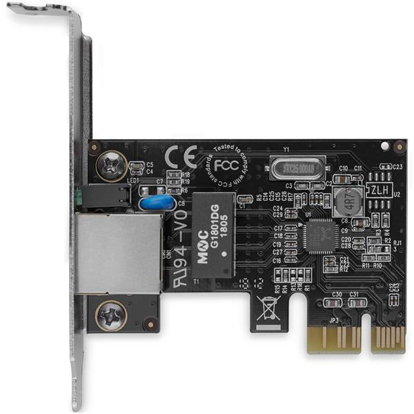 StarTech.com Tarjeta de Red PCI Express de 1 Puerto Gigabit Ethernet RJ45 - Adaptador NIC PCI-e - Perfil Bajo tarjetas de red Alámbrico PCI Express Ethernet 1000 Mbit/s