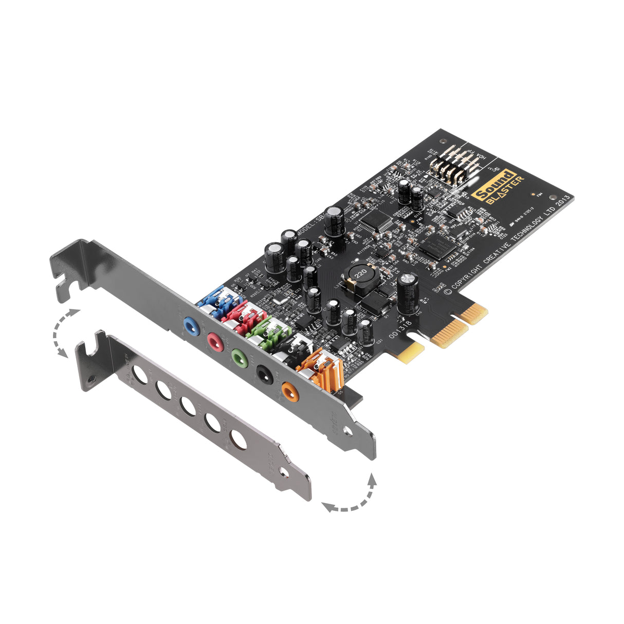 Creative Labs Sound Blaster Audigy FX 5.1 canales PCI-E x1, 24 Bit, 106 Db
