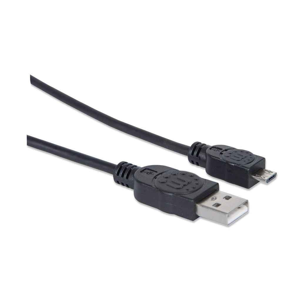 Manhattan Cable para Dispositivos USB Micro-B de Alta Velocidad, Macho/Macho, Negro