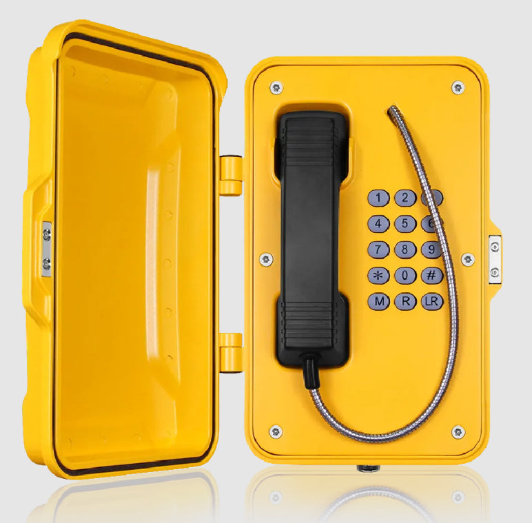 JR101-FK-SIP, Teléfono IP, Antivandálico a prueba de intemperie, 12 teclas, SIP, PoE, Aluminio, montaje en pared, 334x20