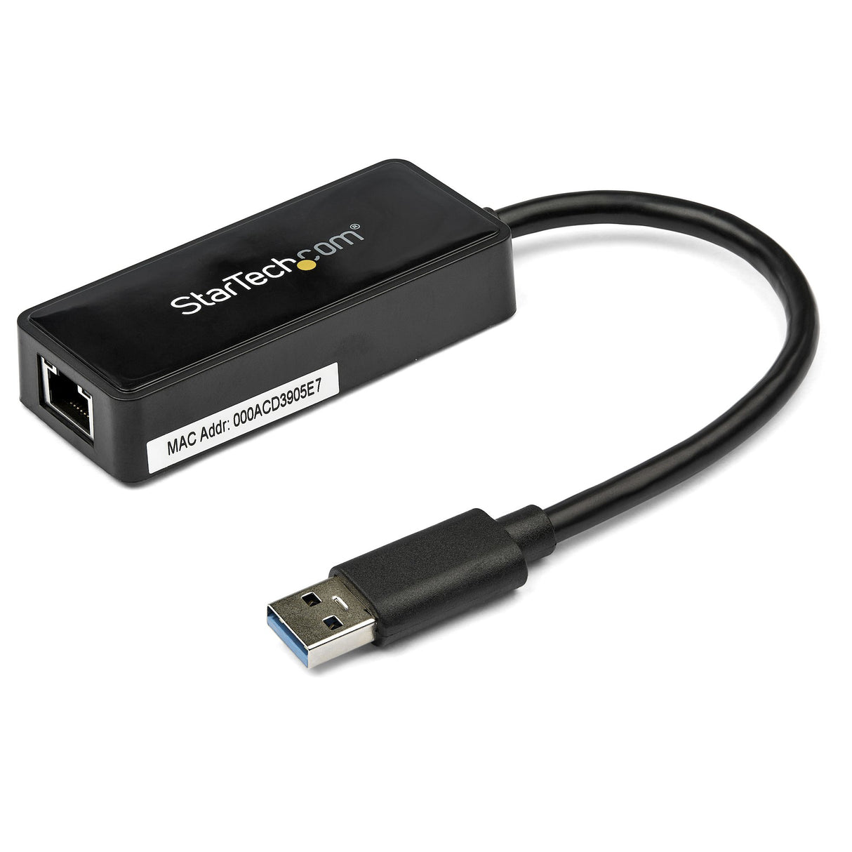 StarTech.com Adaptador Tarjeta de Red NIC Externa USB 3.0 de 1 Puerto Gigabit Ethernet RJ45 y Puerto USB - Negro tarjetas de red Alámbrico USB Ethernet 1