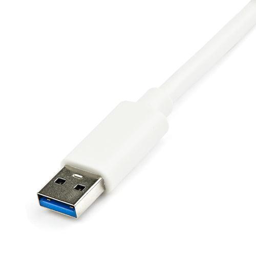StarTech.com Adaptador Tarjeta de Red NIC Externa USB 3.0 de 1 Puerto Gigabit Ethernet RJ45 y Puerto USB - Blanco Tarjet