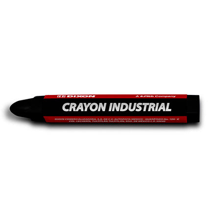 Crayón de Cera Industrial Dixon Negro Caja con 10 Piezas