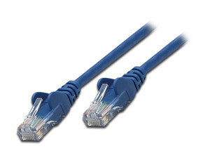 Cable de red Cat6a INTELLINET, UTP, RJ-45 (M-M), 7.6m, Azul, 10Gbps, 550MHz