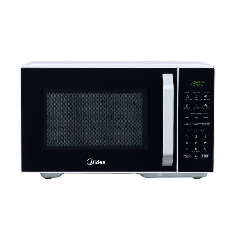 MIDEA Horno Microondas MMDX11S2BW 1.1 P3, 800W, 20L, Acero Inoxidable