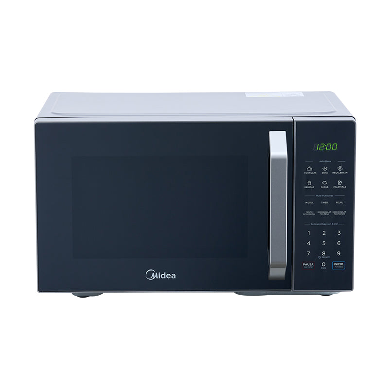 MIDEA Horno Microondas MMDX11S2MG 1.1 P3, Espejo, 800W, 20L