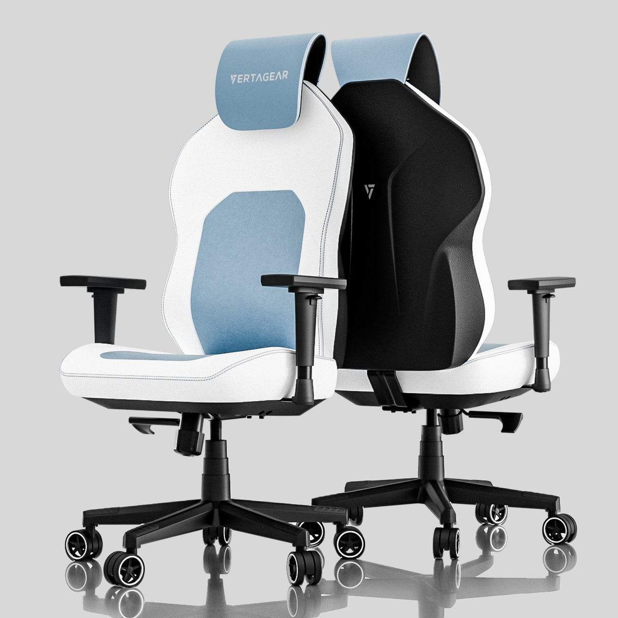 Vertagear VG-SL1800_BL silla para oficina o computadora, Nylon, Azul Bebé, Cyberpuerta