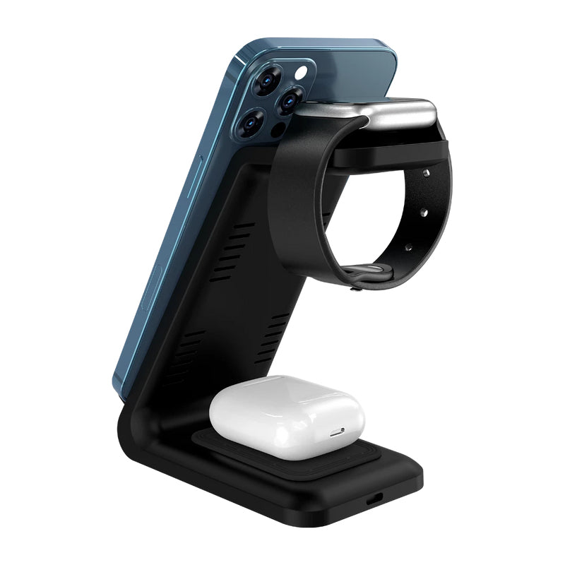 Acteck Energon S-Mate CI720 Auriculares, Smartphone, Reloj inteligente Negro USB Cargador inalámbric
