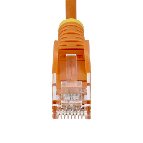 StarTech.com Cable de Red Ethernet CAT6 Delgado sin Enganches Naranja de 15m - Cable RJ45 Snagless Slim 28AWG - Alambre