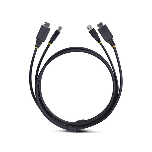 StarTech.com Cable KVM HDMI y USB 3.0 5Gbps de 1,8m - 4K 60Hz - Cable Combo HDMI 2.0 y USB para Switch Conmutador KVM Ca