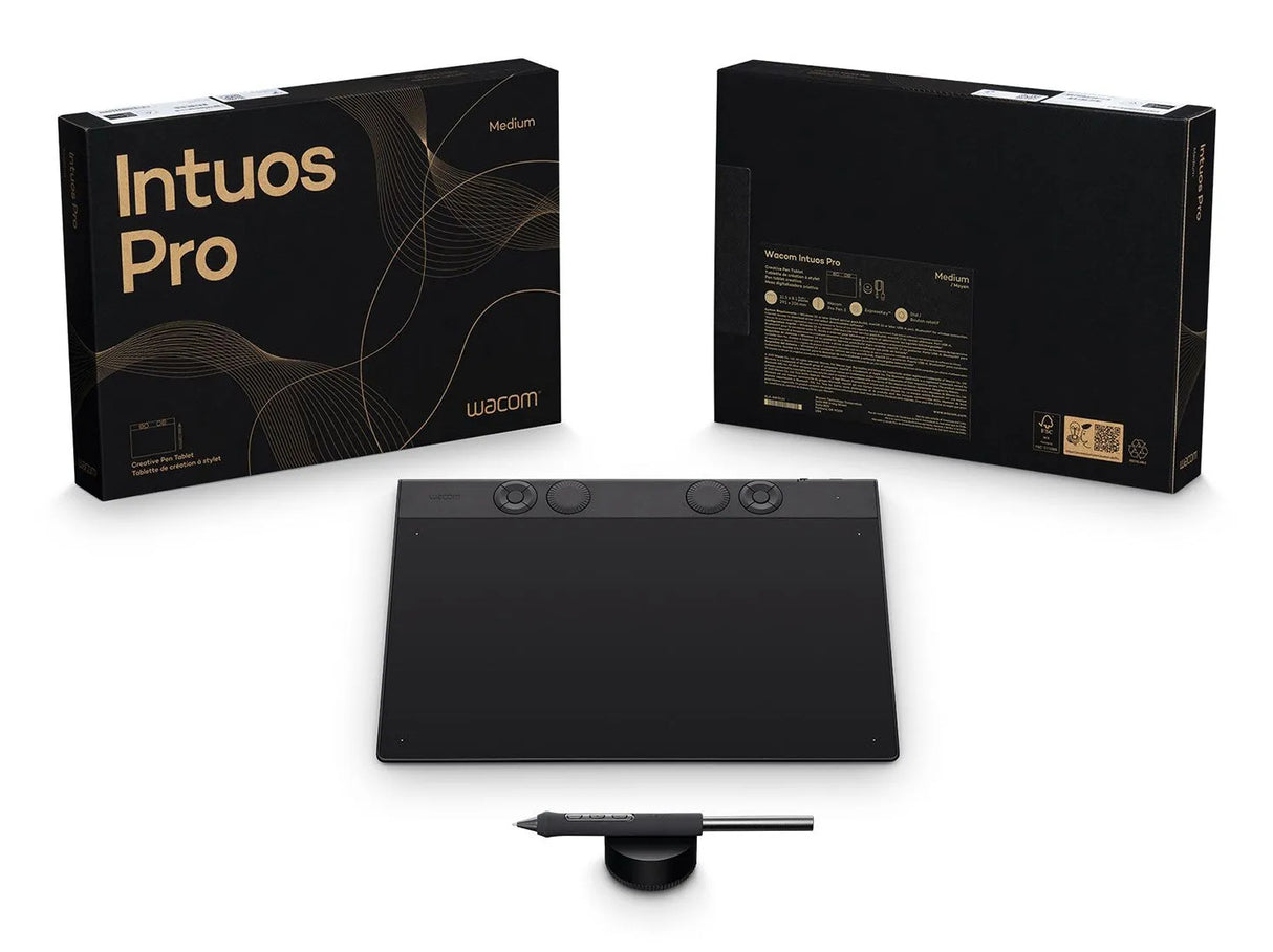 Wacom - Writing tablet - Wireless - Bluetooth - Intuos Pro Medium 2025