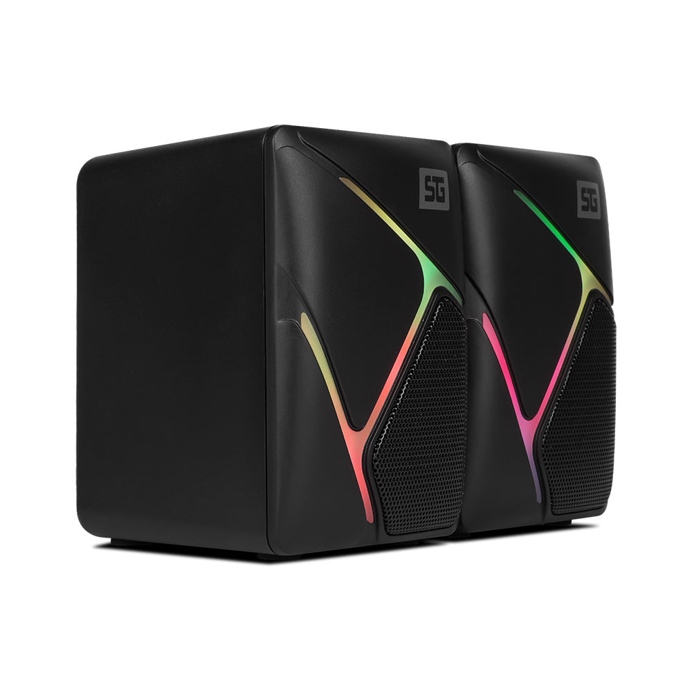 BOCINAS 2.0 VORAGO START THE GAME SPK-108 RGB/USB/3.5MM