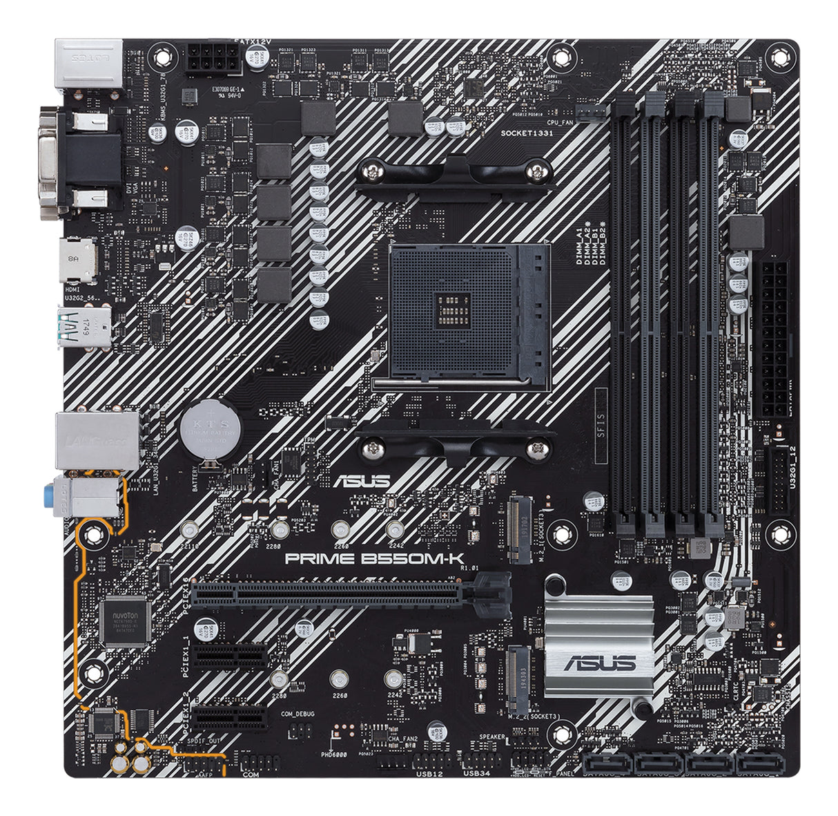 ASUS PRIME B550M-K placas base AMD Zócalo AM4 AMD Ryzen 3000 Series DDR4-SDRAM
