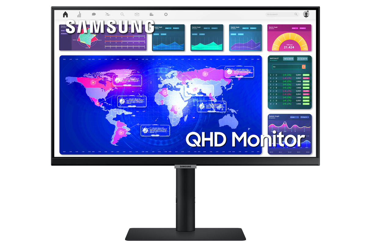 Samsung ViewFinity LS24A600NALXZX Monitor 61 cm (24") 2560 x 1440 Pixeles Quad HD LED Negro