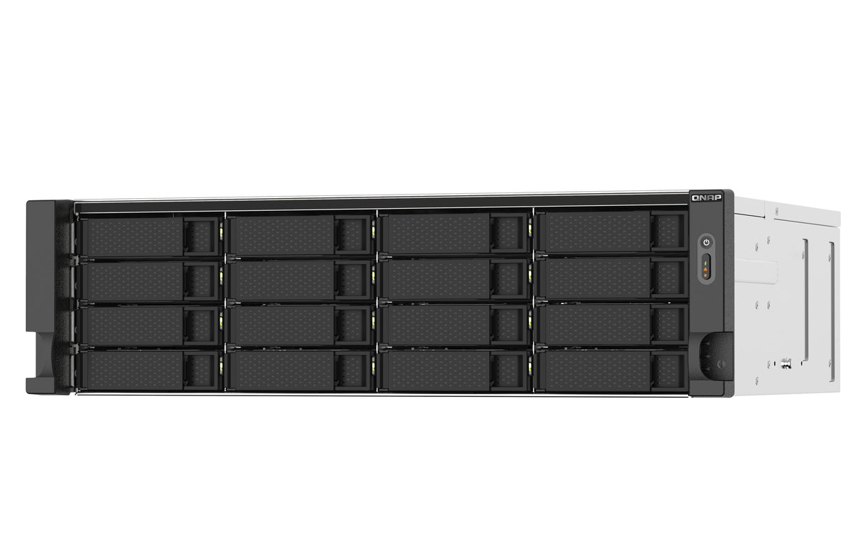 QNAP TS-1673AU-RP-16G servidor NAS o de almacenamiento Bastidor (3U) Ryzen Embedded V1500B 16 GB DDR4 0 TB QNAP QTS Negro, Gris