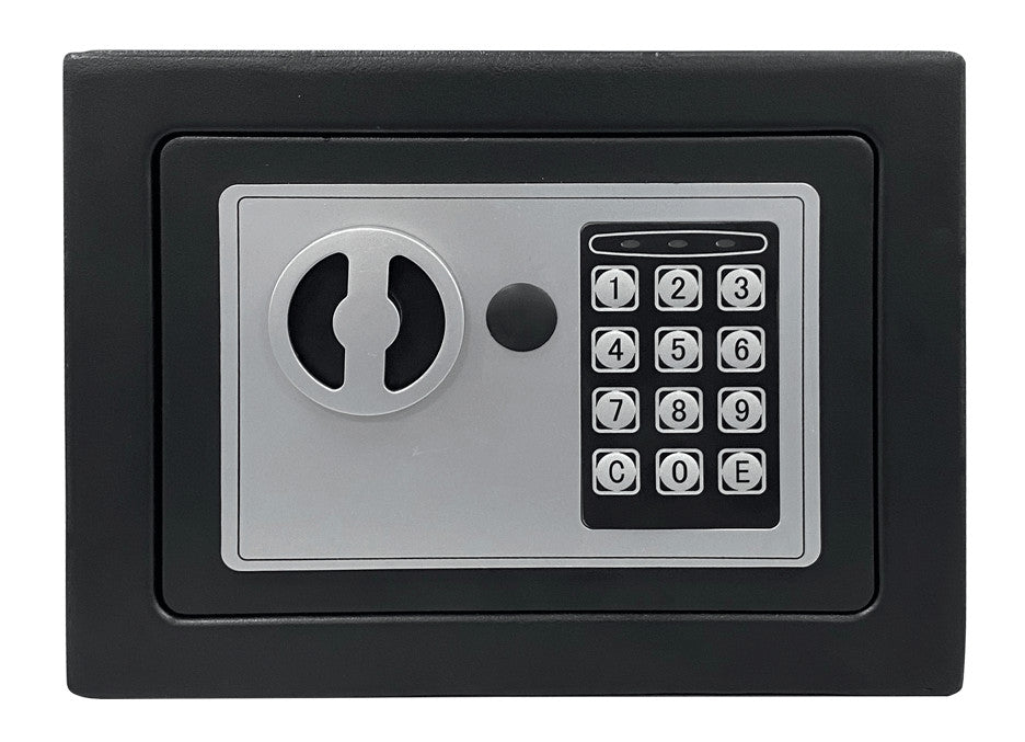 XE Seguridad CFD-17 caja fuerte Caja fuerte portátil Negro, Código, Llave, 225 mm