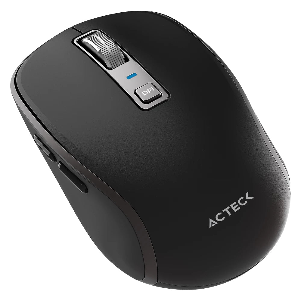 Acteck Optimize Trip Pro MI580 ratón Universal Diestro RF inalámbrico + bluetooth Óptico 1600 DPI, Negro