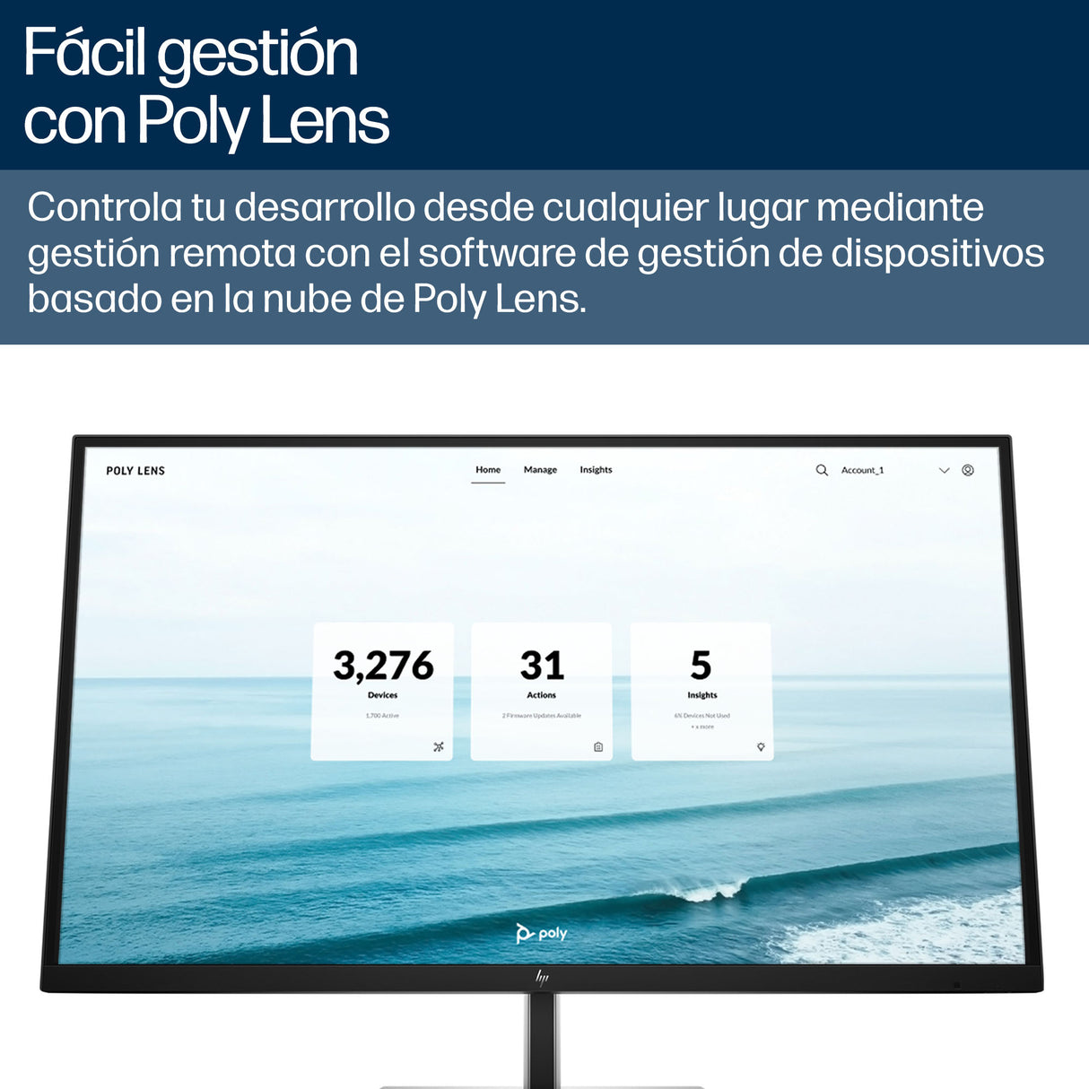 HP Poly Barra de vídeo USB Poly Studio V52 cámaras de videoconferencia Cámara única Si 5 x 95 °
