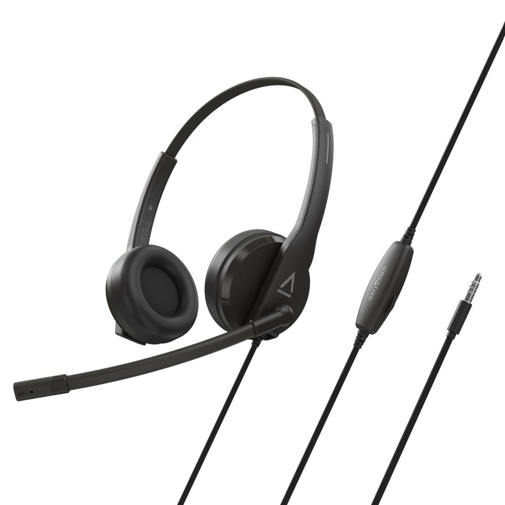 Creative Labs HS-230 Auriculares Alámbrico Diadema Llamadas/Música USB tipo A Negro, 100 - 20000 Hz, 128 g