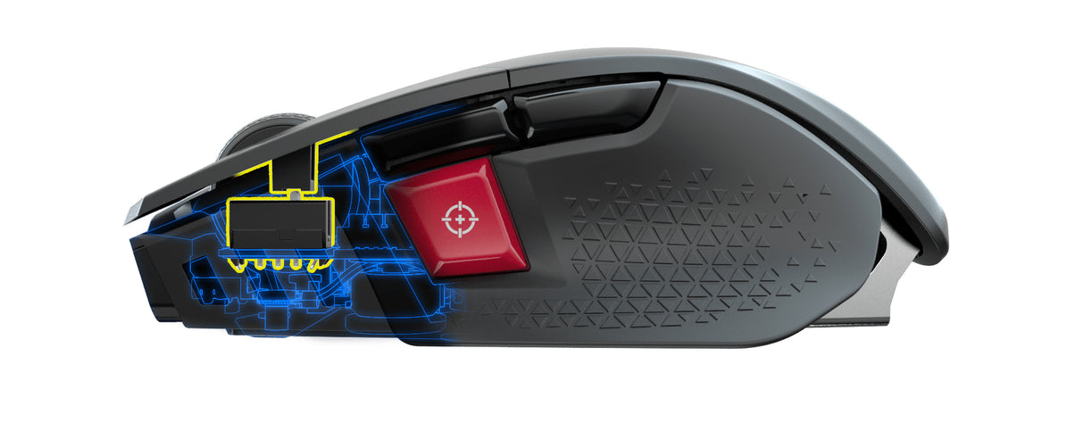 Corsair M65 RGB ULTRA WIRELESS ratón Juego Diestro Bluetooth Óptico 26000 DPI, Blanco