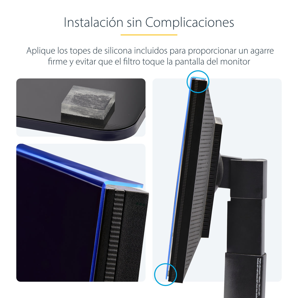 StarTech.com Filtro de Privacidad 16:9 para Monitor de 23.8" - Colgante - Protector Acrílico de Pantalla - Ángulo d