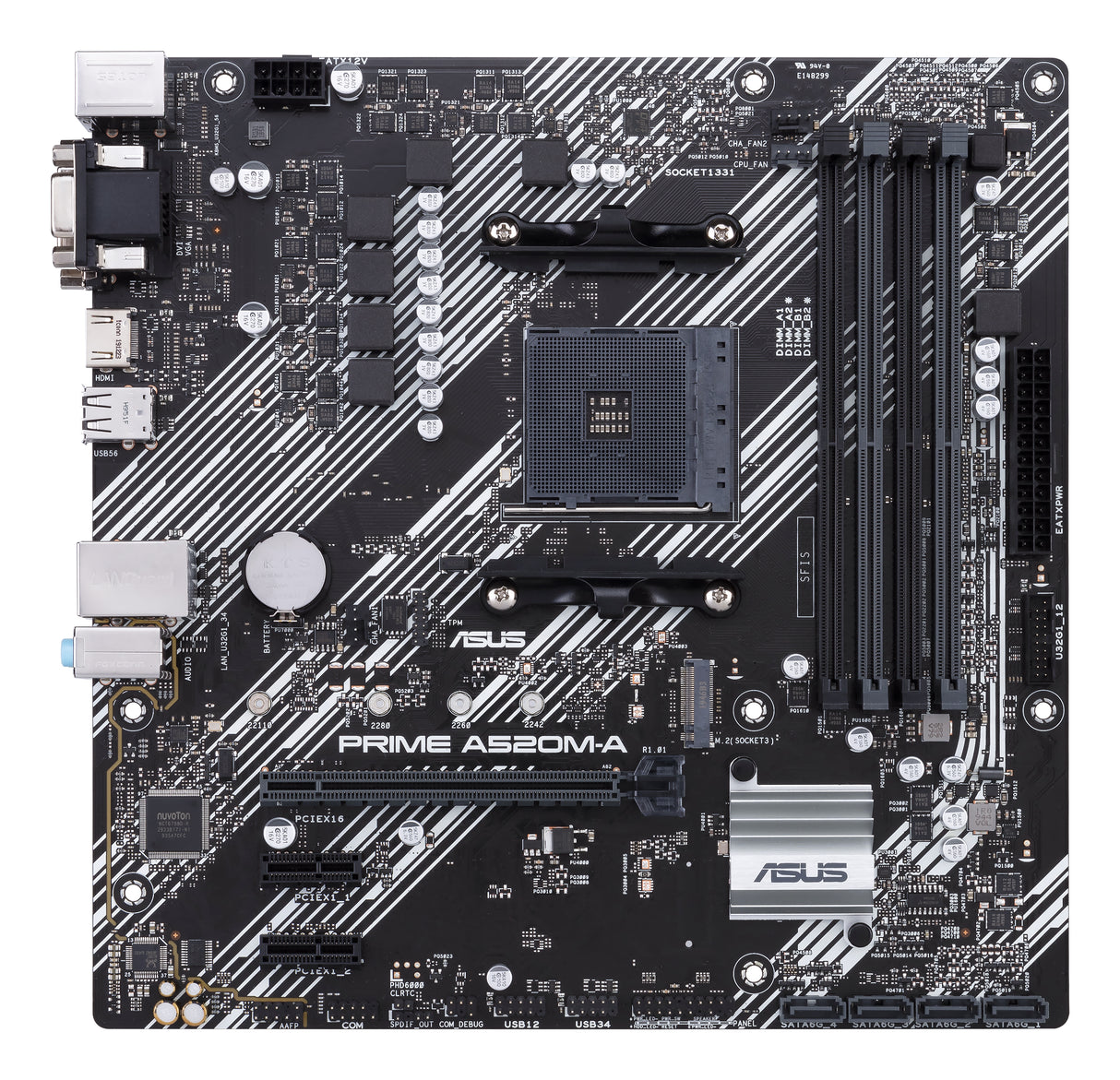 ASUS PRIME A520M-A II/CSM placas base AMD Zócalo AM4 AMD Ryzen™ 3, AMD Ryzen™ 5 DDR4-SDRAM
