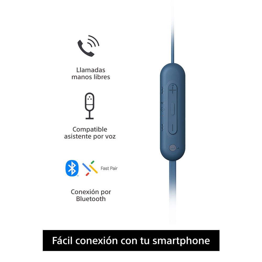 Sony WI-C100/LZ UC Auriculares Auriculares Dentro de oído Llamadas/Música Binaural