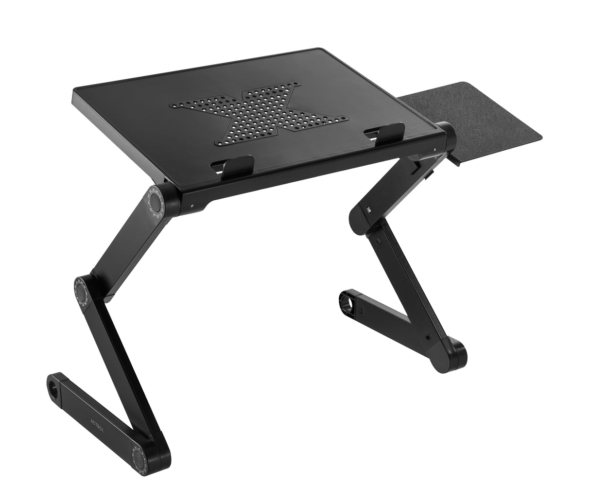 Acteck Vault Couch BC410 Soporte para computadora portátil Negro 45.7 cm (18"), Aluminio, 380 mm