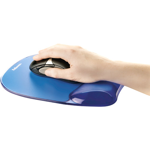 Fellowes 9114120 Ratón Monocromo Gel, Plástico Si Azul