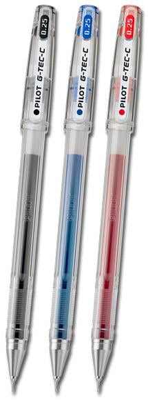 Pilot G-Tec-C4 Bolígrafo de gel con tapa Negro