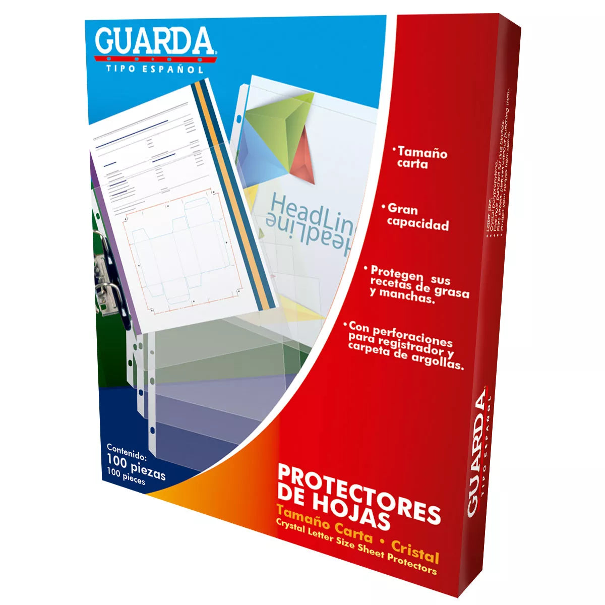 Mica Guarda 330 Protector Hoja C/100 FullOffice.com