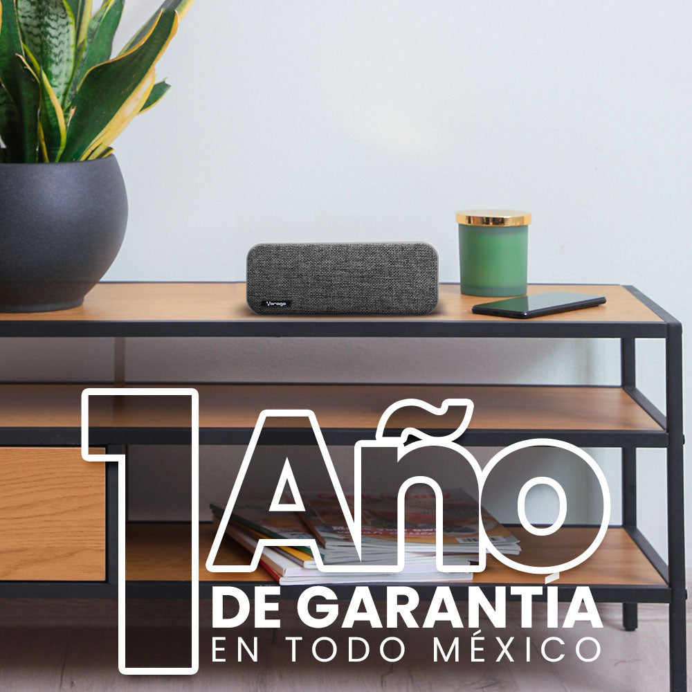 BOCINA VORAGO BLUETOOTH / MSD / USB / 3.5MM TELA GRIS BSP-150 GRY