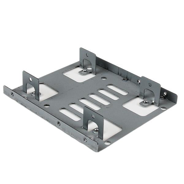 StarTech.com Bracket Adaptador Bandeja de Montaje 2 Unidades de Disco Duro HDD de 2,5" a Bahía de 3,5 Pulgadas paneles accesorios para ordenadores 8,89 cm (3.5") Panel de instalación Acero inoxidable 2
