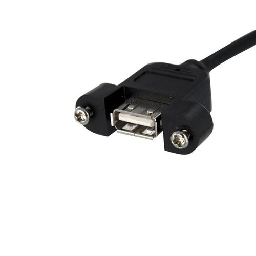 StarTech.com Cable de 30cm USB 2.0 para Montaje en Panel Conexión a Placa Base - Hembra USB A Cables USB USB A Hembra 0,