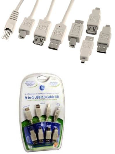 CABLE GE USB 9 EN 1